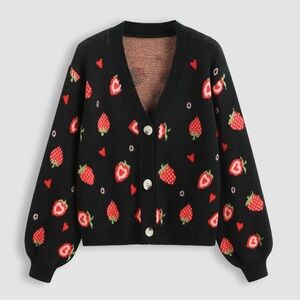 Strawberry cardigan from cider